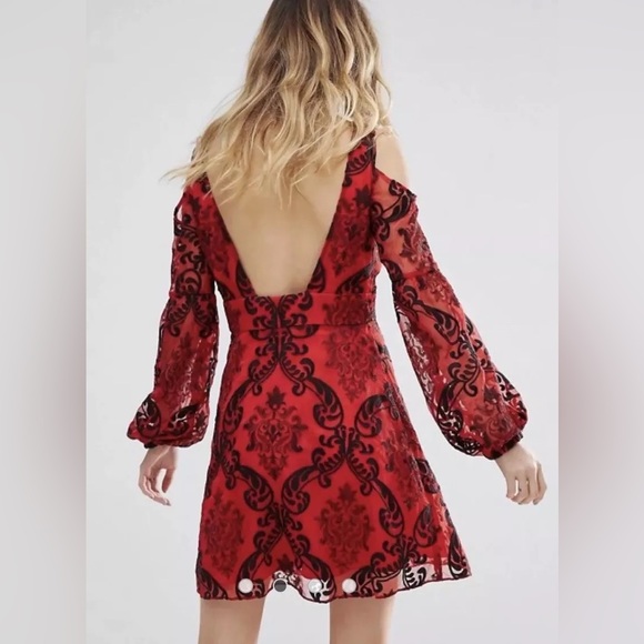 Free People Want You to Want Me Cold Shoulder Dress- size 4 - Picture 2 of 4